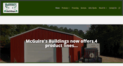 Desktop Screenshot of mcguiresbuildings.com